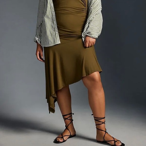 Anthropologie Daily Practice Sleeveless Side-Ruched Dress - Picture 8 of 15